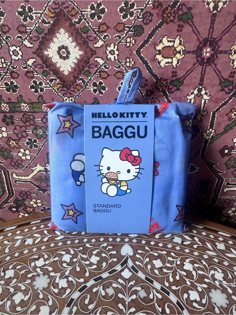 BAGGU x Hello Kitty Burger STANDARD Reusable Tote Bag